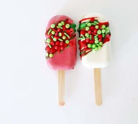 how to make cakesicles cake popsicles, Christmas