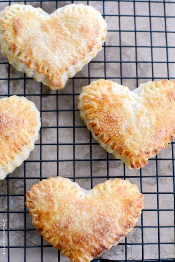 nutella heart hand pies with cream cheese pastry crust