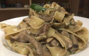 Pasta With Mushrooms – Meatless Pappardelle Mushroom Recipe