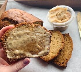 Banana Bread With Cinnamon Honey Butter-image