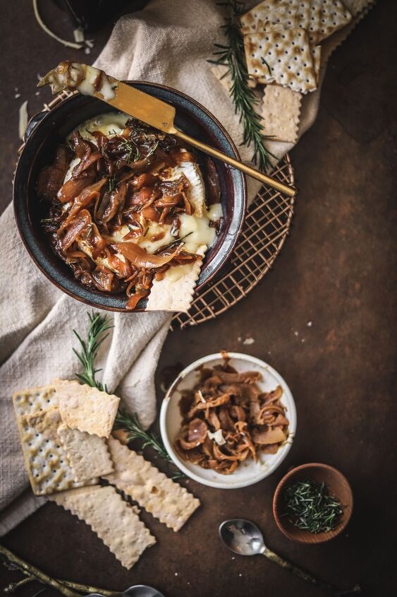 baked brie with caramelized onions balsamic vinegar rosemary, Baked brie with caramelized onions balsamic vinegar and rosemary Is there any better flavor combination