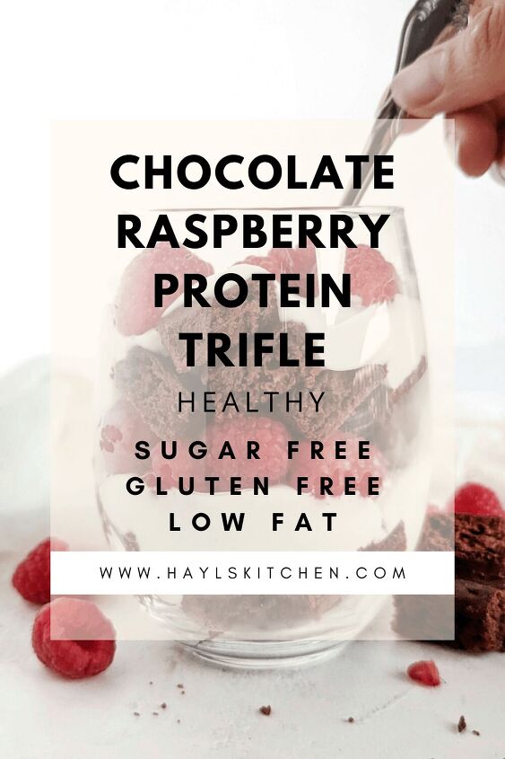 chocolate raspberry protein trifle easy and healthy