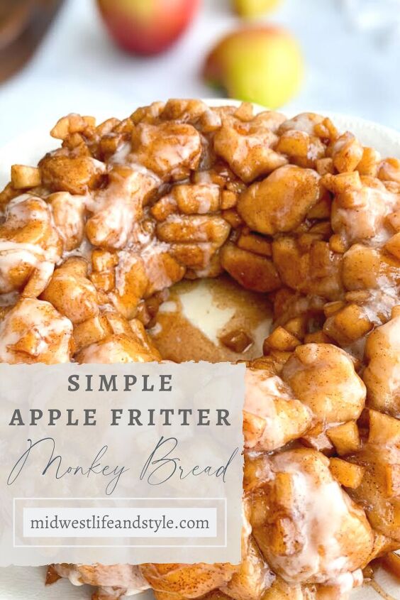 simple apple fritter monkey bread
