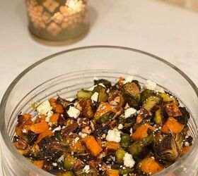 Maple Roasted Brussels Sprouts and Sweet Potato Salad