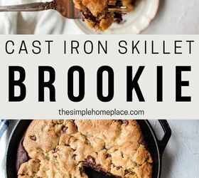 easy cast iron skillet brookie recipe