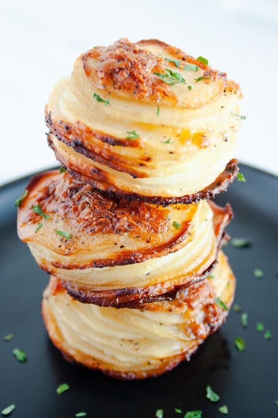 parmesan potato stacks