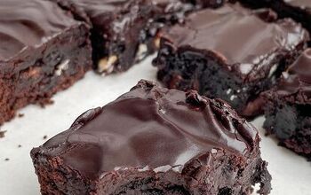 Triple Chocolate Brownies With Frosting