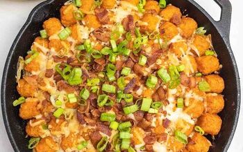 Bacon Cheeseburger Sweet Potato Tater Tot Casserole