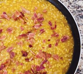 Butternut Squash Risotto With Bacon