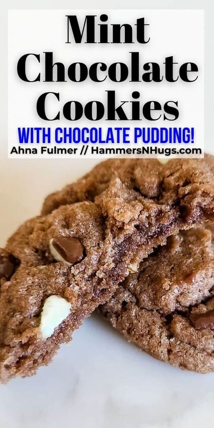 mint chocolate pudding cookies