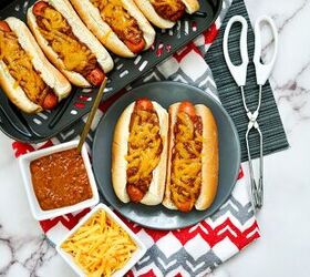 How to Make Chili Cheese Air Fryer Hot Dogs