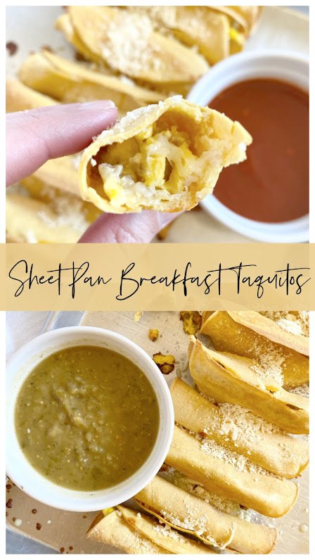 sheet pan breakfast taquitos