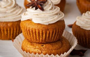Festive Pumpkin Muffins With Spiced Cream Cheese Frosting