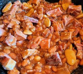 Smoked Brisket Baked Beans Recipe In A Dutch Oven!