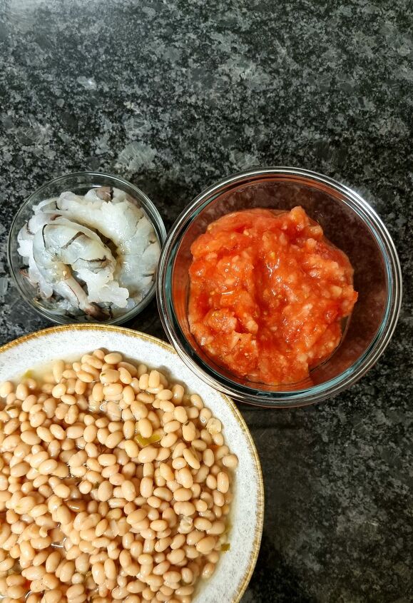 white beans and shrimp stew