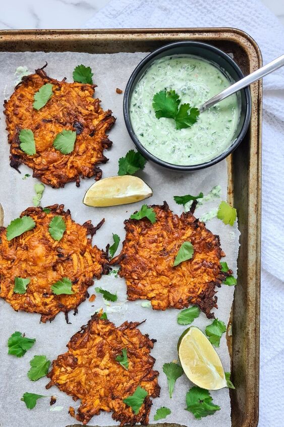 butternut squash and halloumi fritters