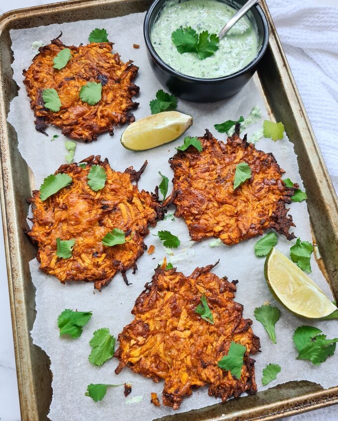 butternut squash and halloumi fritters