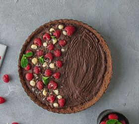 11 keto treats that taste delicious, Keto Chocolate Raspberry Tart
