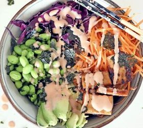 11 best homemade seaweed snacks, 11 Vegan Tofu Poke Bowl