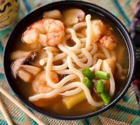Spicy Shrimp Udon Soup