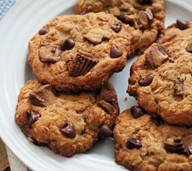 loaded peanut butter chocolate chip cookies