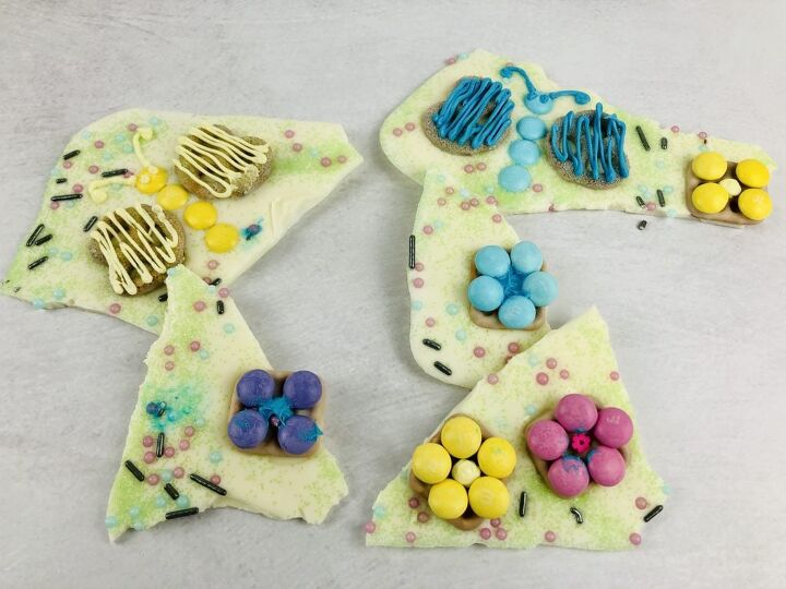 spring white chocolate bark recipe with pretzel flowers butterflies