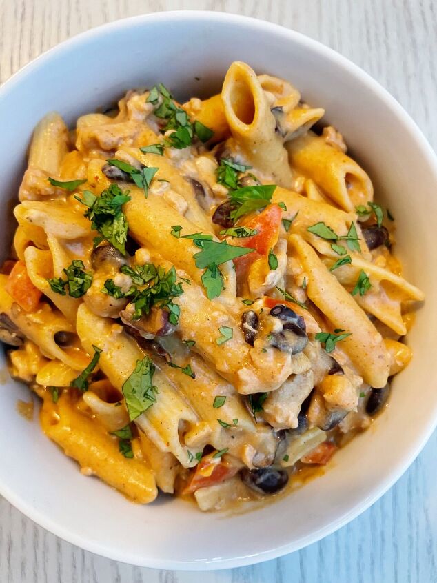 easy chicken taco pasta dairy and gluten free options