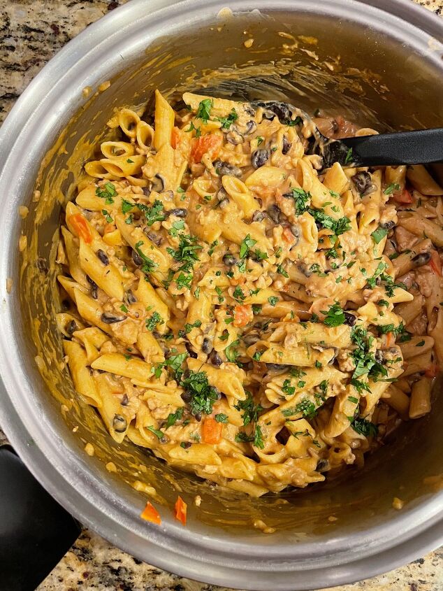 easy chicken taco pasta dairy and gluten free options