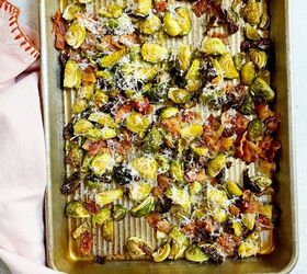 Roasted Brussels Sprouts With Bacon and Parmesan