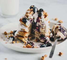 These blueberry pancakes might just be the fluffiest, most pillowy keto-friendly breakfast EVER