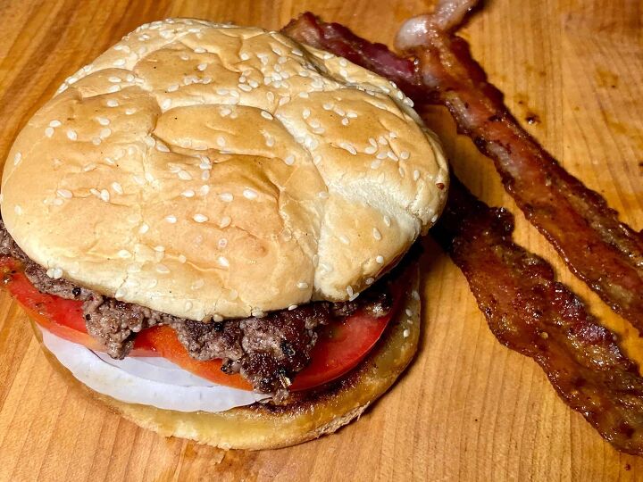 delicious smash burgers on the griddle