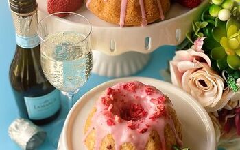 Strawberry Champagne Mini Bundt Cakes