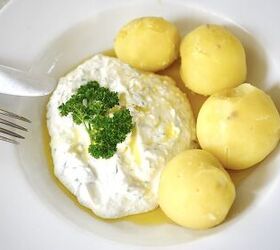 German Quark With Flaxoil and Potatoes