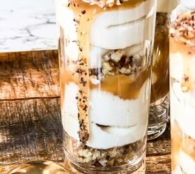 The Best No Bake Salted Caramel Cheesecake Shooters | Keto