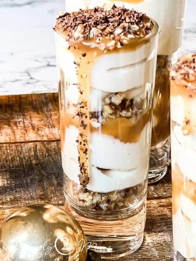 the best no bake salted caramel cheesecake shooters keto