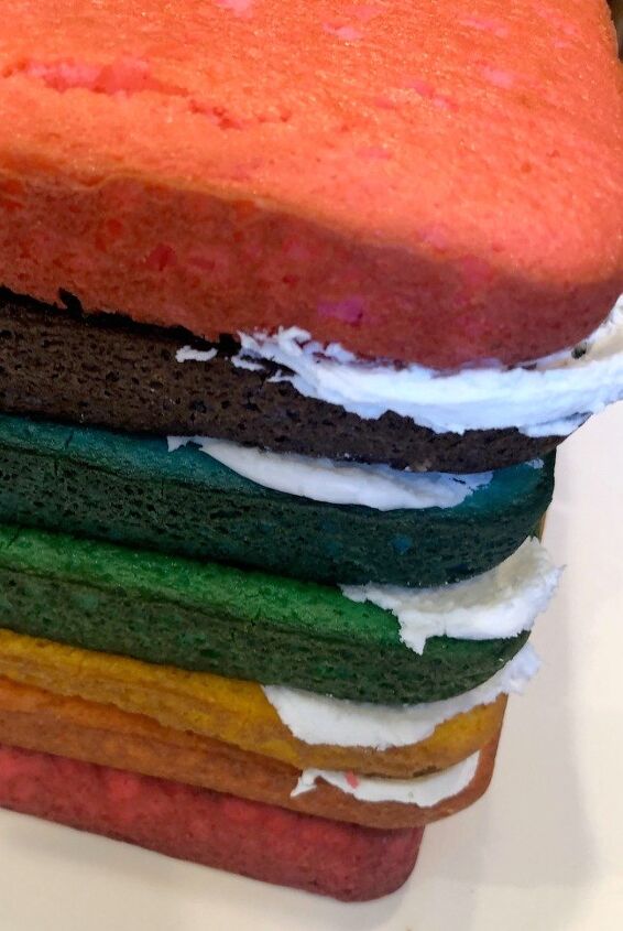 how to bake a rainbow layer cake