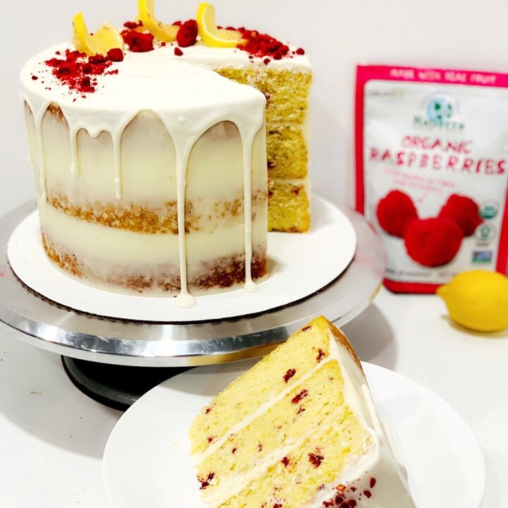 easy lemon raspberry cake