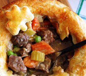 beef and guinness pot pie with puff pastry shamrocks