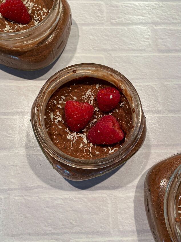healthy chocolate chia seed pudding happy honey kitchen