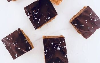 No-Bake Salted Peanut Butter Chocolate Protein Squares
