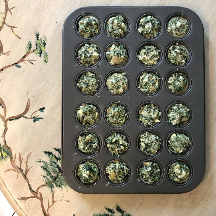 spinach and artichoke tartlets
