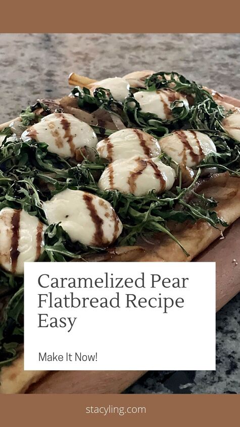 caramelized pear flatbread recipe easy