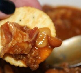 crock pot loaded baked beans perfect for tailgating