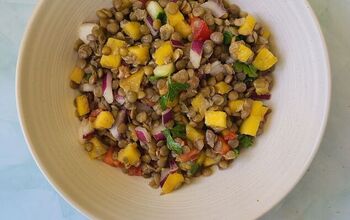 Mango and Lentil Salad With Creamy Curry Dressing