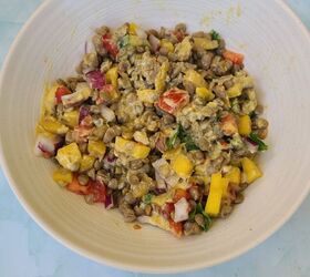 Mango and Lentil Salad With Creamy Curry Dressing Recipe | Foodtalk