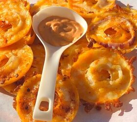 easy keto onion rings with cheese, Cheesy Keto Onion Rings So delicious