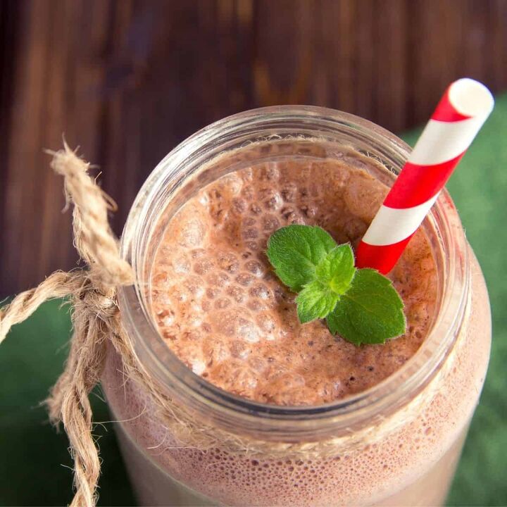 weight watcher low carb low calorie wendy s frosty, Add a sprig of mint for a Low Carb Mint Chocolate Milkshake