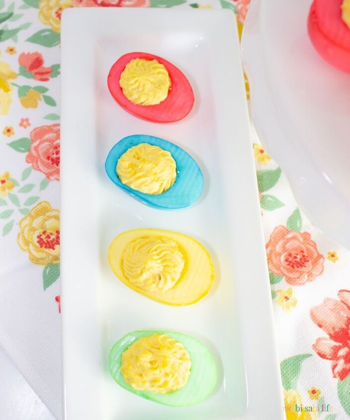 10 keto easter recipes, Easter Colored Deviled Eggs