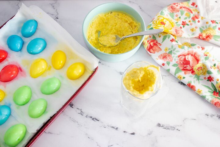 easter colored deviled eggs