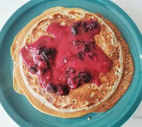 Blueberry and Banana Protein Pancakes